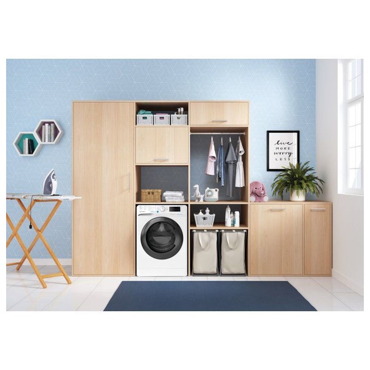Lave-linge séchant Indesit BDE107448WKVFR - 10 / 7 kg - Induction - 1400 trs/min - Blanc Lave-linge séchant Indesit BDE107448WKVFR - 10 / 7 kg - Induction - 1400 trs/min - Blanc