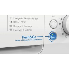 Lave-linge séchant Indesit BDE107448WKVFR - 10 / 7 kg - Induction - 1