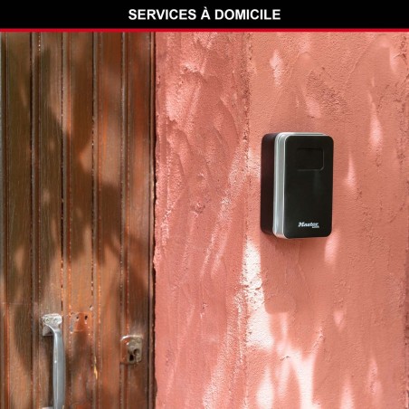 Boîte a clés - MASTER LOCK- 5410EURD - Taille Moyenne - Porte « a capot » - Combinaison a 4 chiffres - Corps en aluminium