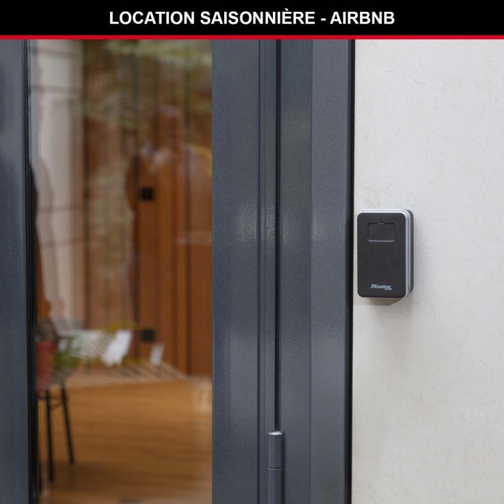 Boîte a clés - MASTER LOCK- 5410EURD - Taille Moyenne - Porte « a capot » - Combinaison a 4 chiffres - Corps en aluminium