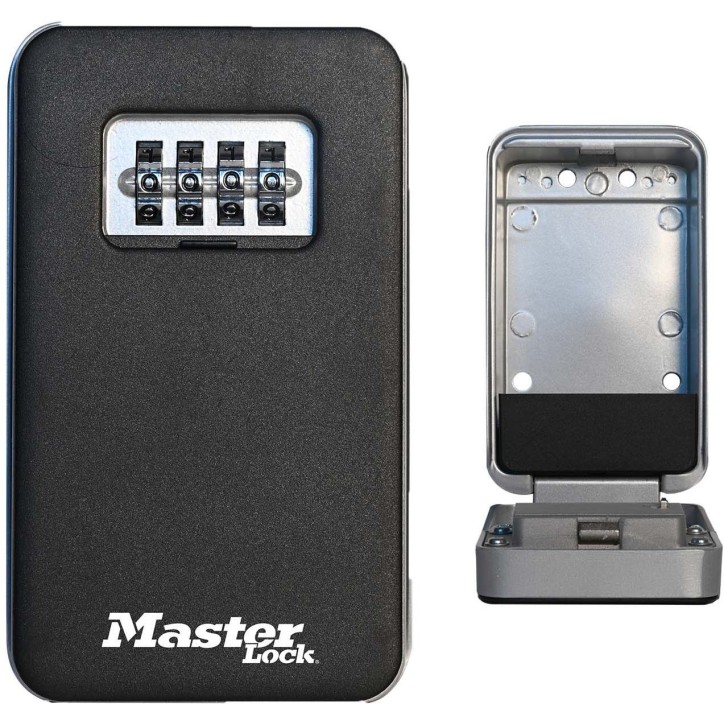 Boîte a clés - MASTER LOCK- 5410EURD - Taille Moyenne - Porte « a capot » - Combinaison a 4 chiffres - Corps en aluminium