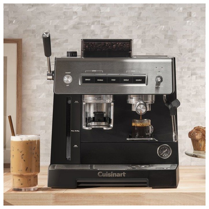 Machine expresso avec broyeur - CUISINART - Espresso Bar Grind & Brew EM640E - 20 bars Machine expresso avec broyeur - CUISINART - Espresso Bar Grind & Brew EM640E - 20 bars