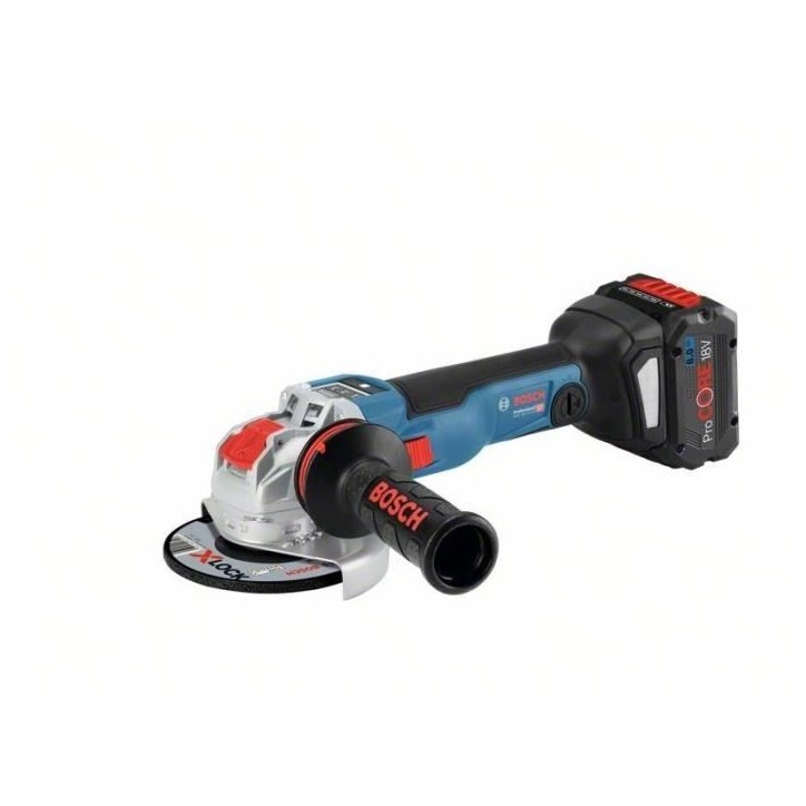 Meuleuse angulaire Bosch Professional PSC 18V-10 SC X-LOCK GWX - disque 125 mm - (sans batterie ni chargeur) + L-boxx - 06017B04