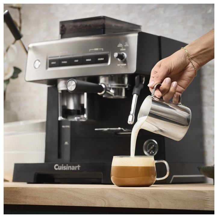 Machine expresso avec broyeur - CUISINART - Espresso Bar Grind & Brew EM640E - 20 bars Machine expresso avec broyeur - CUISINART - Espresso Bar Grind & Brew EM640E - 20 bars