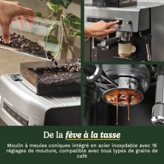 Machine expresso avec broyeur - CUISINART - Espresso Bar Grind & Brew