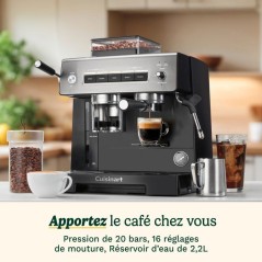 Machine expresso avec broyeur - CUISINART - Espresso Bar Grind & Brew