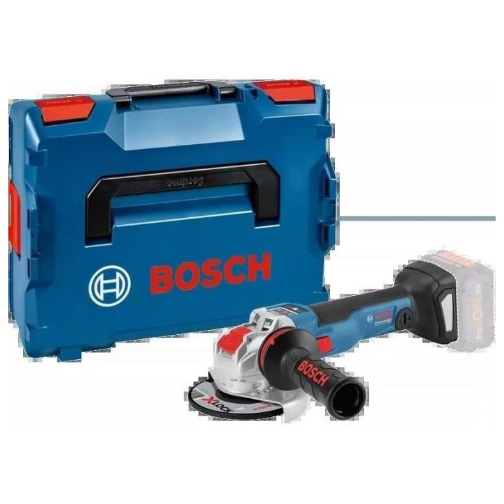 Meuleuse angulaire Bosch Professional PSC 18V-10 SC X-LOCK GWX - disque 125 mm - (sans batterie ni chargeur) + L-boxx - 06017B04
