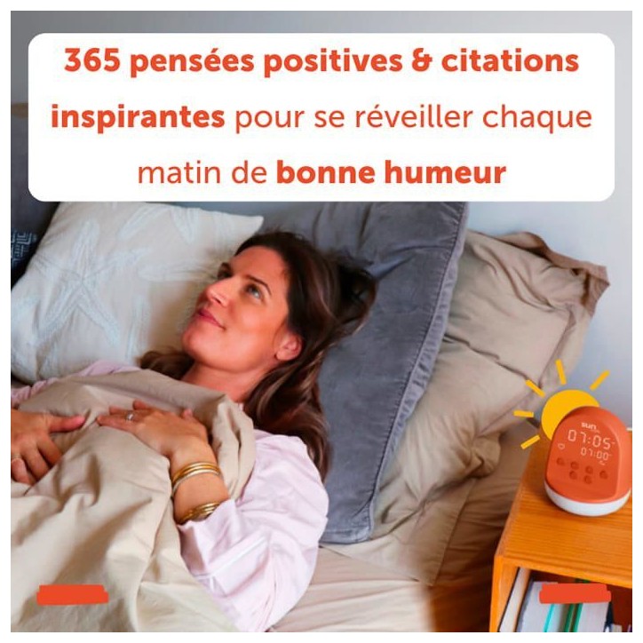 Réveil simulateur d'aube - MORPHEE - SUN - Pensées positives - Simulateur de crépuscule Réveil simulateur d'aube - MORPHEE - SUN - Pensées positives - Simulateur de crépuscule
