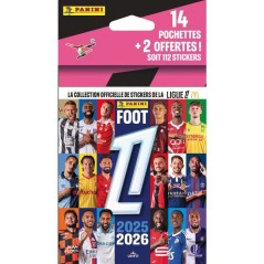 Blister - PANINI - Foot FR 2025/26 Ligue 1 McDonald's - 14 pochettes +