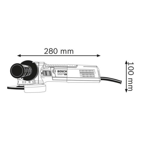 Meuleuse angulaire - BOSCH PROFESSIONAL - GWX 9-125 S - 900 W - Disque 125 mm - Alimentation électrique