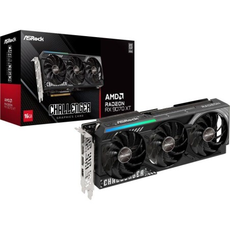 ASROCK - RX9000 - Carte graphique - Radeon RX 9070 XT - RX9070XT CL - 16 Go GDDR6