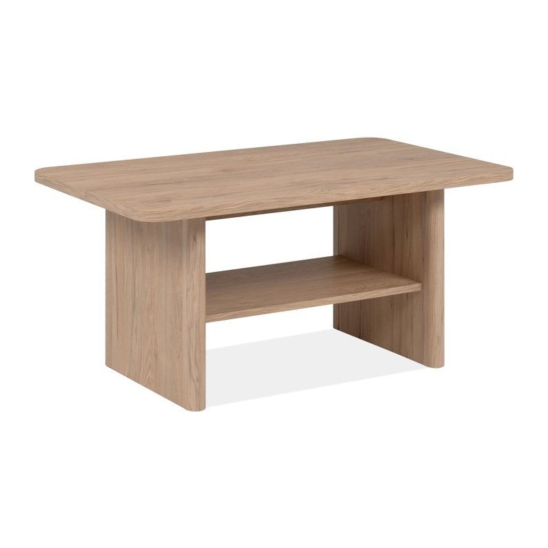 Table basse - Arrondie - Chene Jackson - Moderne et élégant - GENF 5