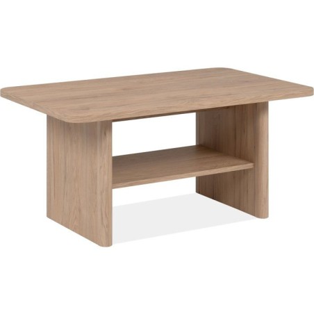 Table basse - Arrondie - Chene Jackson - Moderne et élégant - GENF 5