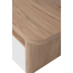 Table basse - Arrondie - Chene Jackson - Moderne et élégant - GENF 5