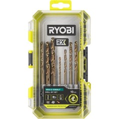 Coffret forets métal HSS-G Cobalt RX - RYOBI - RARXHGC10 - 10 forets