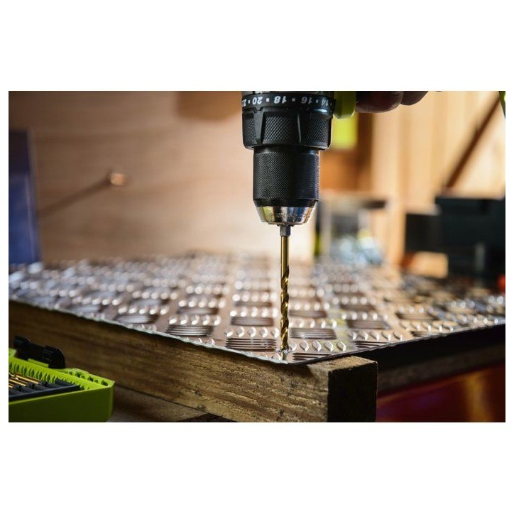 Coffret forets métal HSS-G Cobalt RX - RYOBI - RARXHGC10 - 10 forets - Ø1 a 8 mm - Compatible LINK Coffret forets métal HSS-G Cobalt RX - RYOBI - RARXHGC10 - 10 forets - Ø1 a 8 mm - Compatible LINK