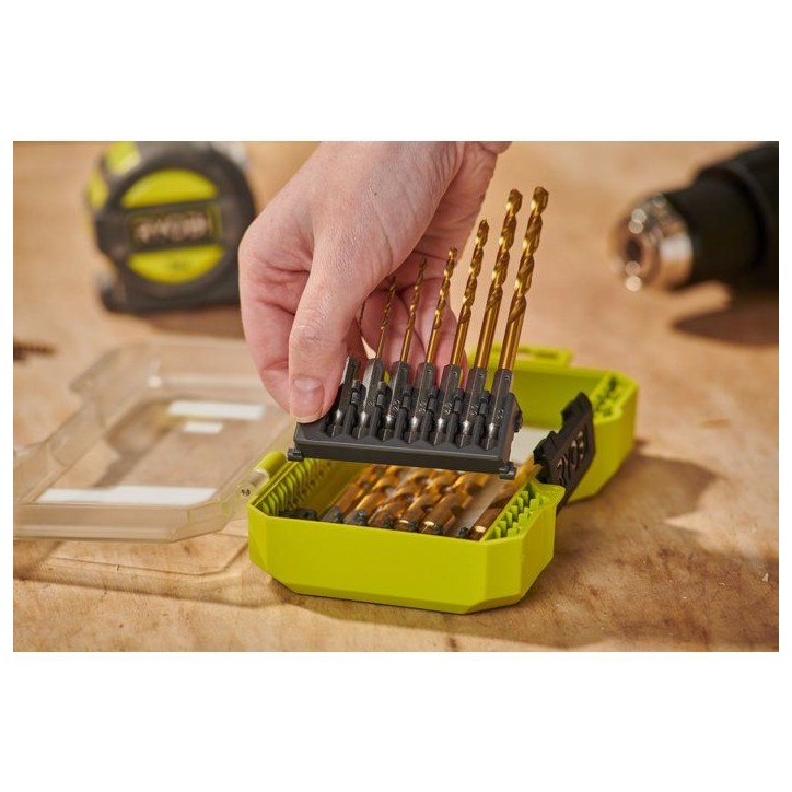 Coffret forets métal HSS-G RX - RYOBI - RARXHG13 - 13 forets - Ø1 a 10 mm - Compatible LINK Coffret forets métal HSS-G RX - RYOBI - RARXHG13 - 13 forets - Ø1 a 10 mm - Compatible LINK