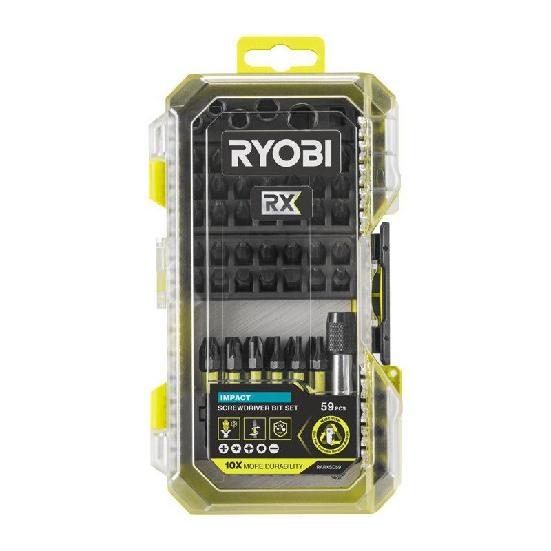 Coffret impact RX - RYOBI - RARXSD59 - 59 accessoires - Embouts, douil