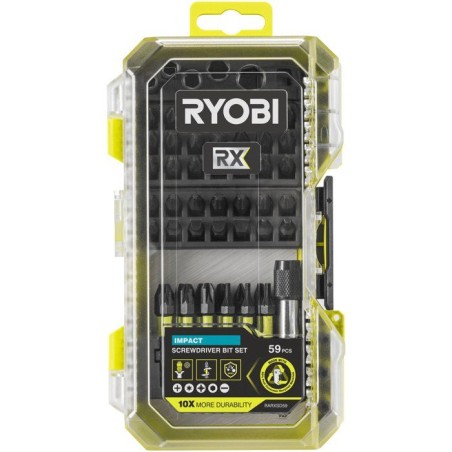 Coffret impact RX - RYOBI - RARXSD59 - 59 accessoires - Embouts, douil