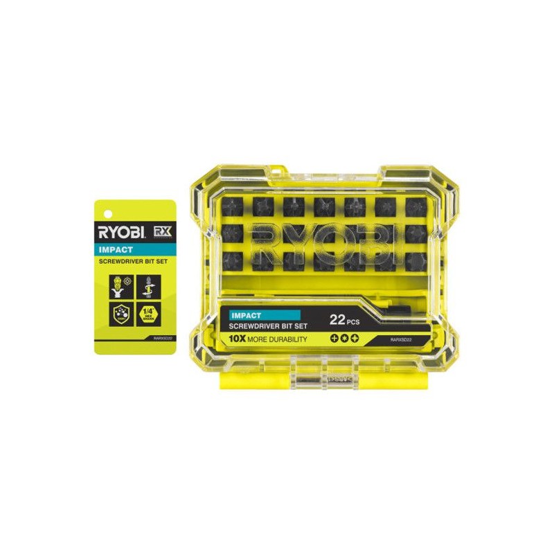 Coffret impact RX - RYOBI - RARXSD22 - 22 accessoires - Embouts renfor