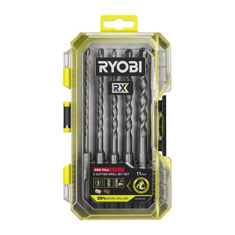Coffret forets SDS+ béton RX - RYOBI - RARXSDS5 - 5 forets - Ø5,5 a
