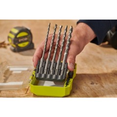 Coffret forets SDS+ béton RX - RYOBI - RARXSDS5 - 5 forets - Ø5,5 a 10 mm - Compatible LINK