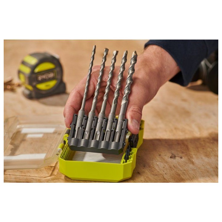 Coffret forets SDS+ béton RX - RYOBI - RARXSDS5 - 5 forets - Ø5,5 a 10 mm - Compatible LINK Coffret forets SDS+ béton RX - RYOBI - RARXSDS5 - 5 forets - Ø5,5 a 10 mm - Compatible LINK