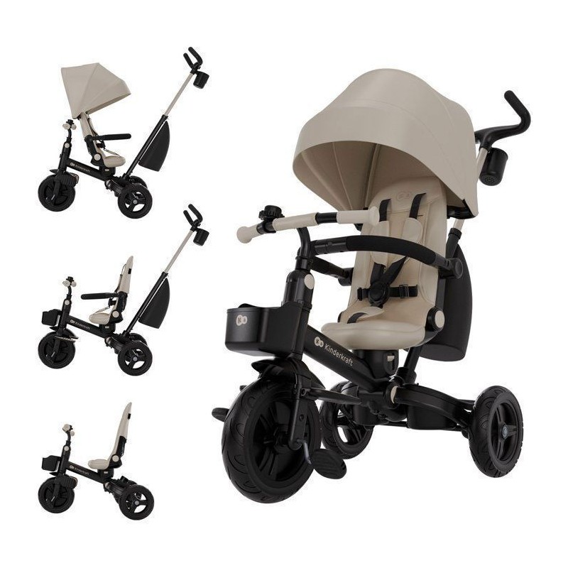 Tricycle Kinderkraft AVEO 2 PLUS évolutif 6 fonctions siege pivotant
