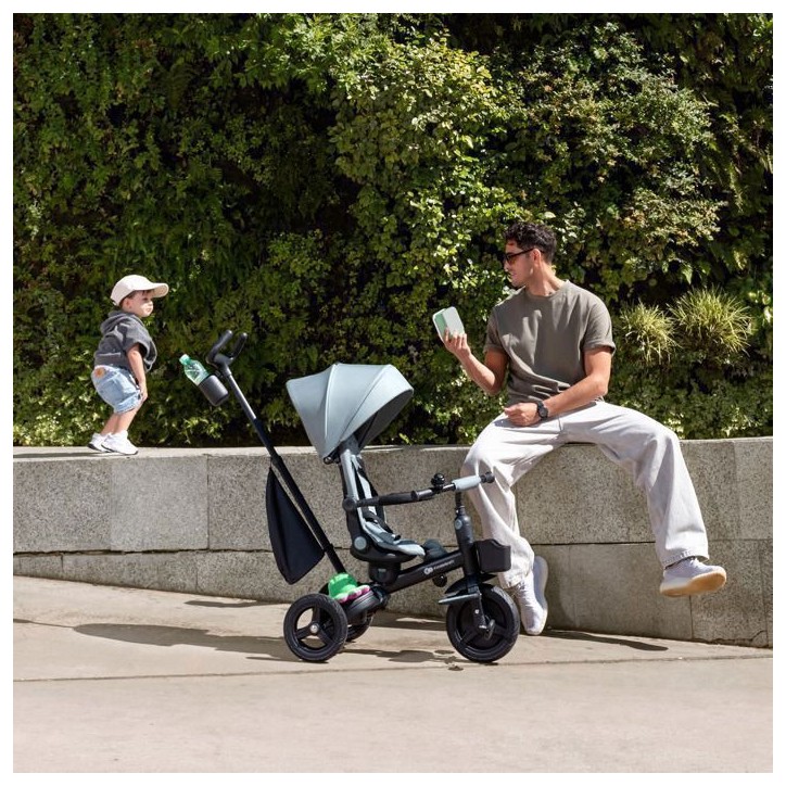 Tricycle Kinderkraft AVEO 2 PLUS évolutif 6 fonctions siege pivotant 360° position allongée canopy UPF50+ pliable Beige Tricycle Kinderkraft AVEO 2 PLUS évolutif 6 fonctions siege pivotant 360° position allongée canopy UPF50+ pliable Beige