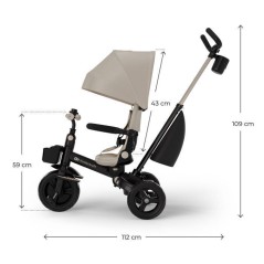 Tricycle Kinderkraft AVEO 2 PLUS évolutif 6 fonctions siege pivotant
