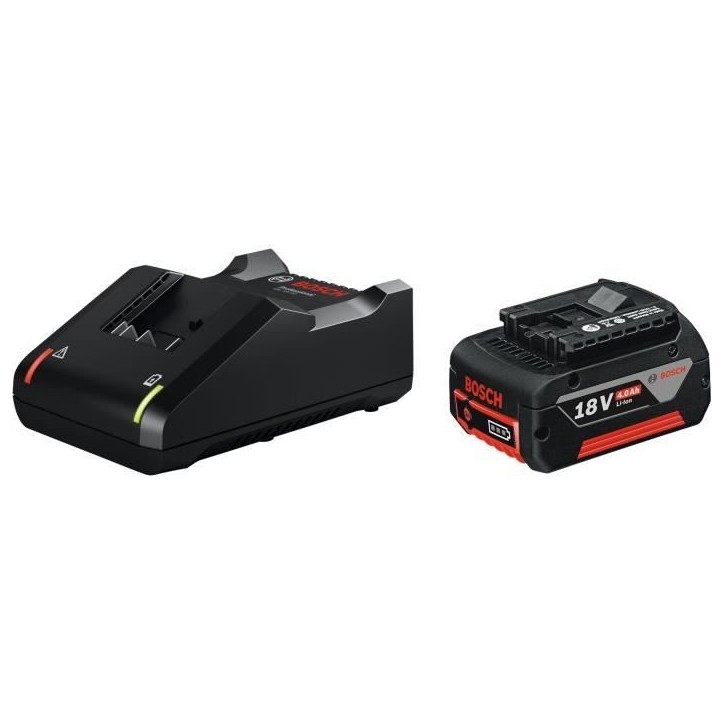 Set batterie Bosch Professional GBA 18V 4,0Ah + Chargeur GAL 18V-40 Set batterie Bosch Professional GBA 18V 4,0Ah + Chargeur GAL 18V-40