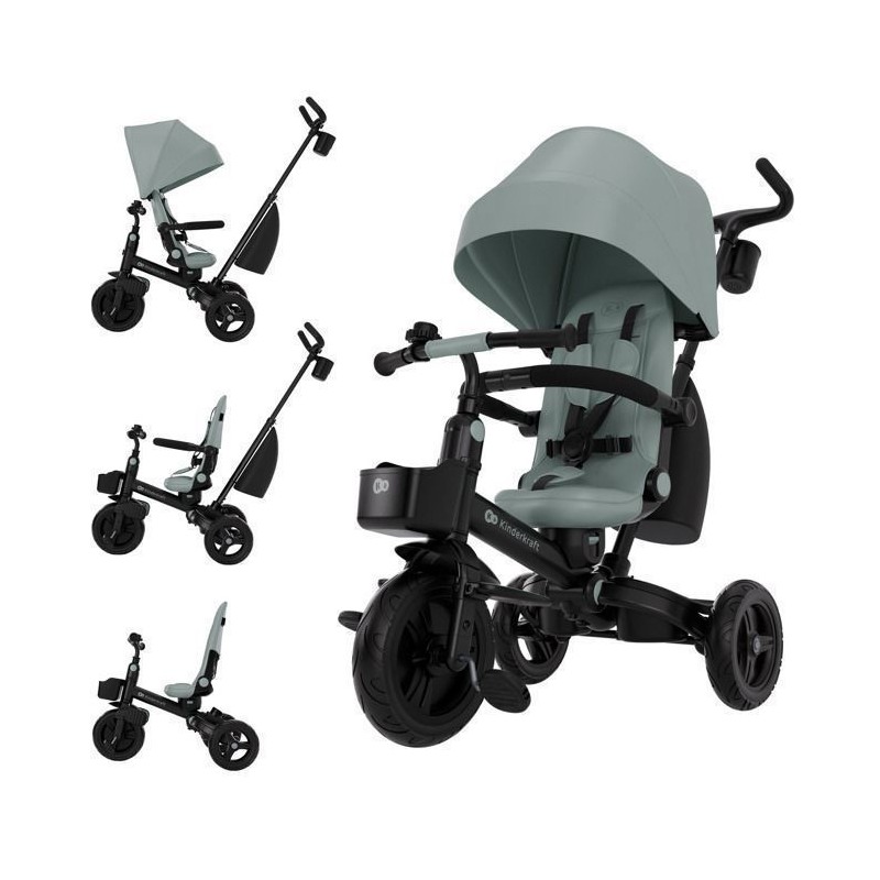 Tricycle Kinderkraft AVEO 2 PLUS évolutif 6 en 1 siege pivotant 360°