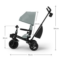 Tricycle Kinderkraft AVEO 2 PLUS évolutif 6 en 1 siege pivotant 360°