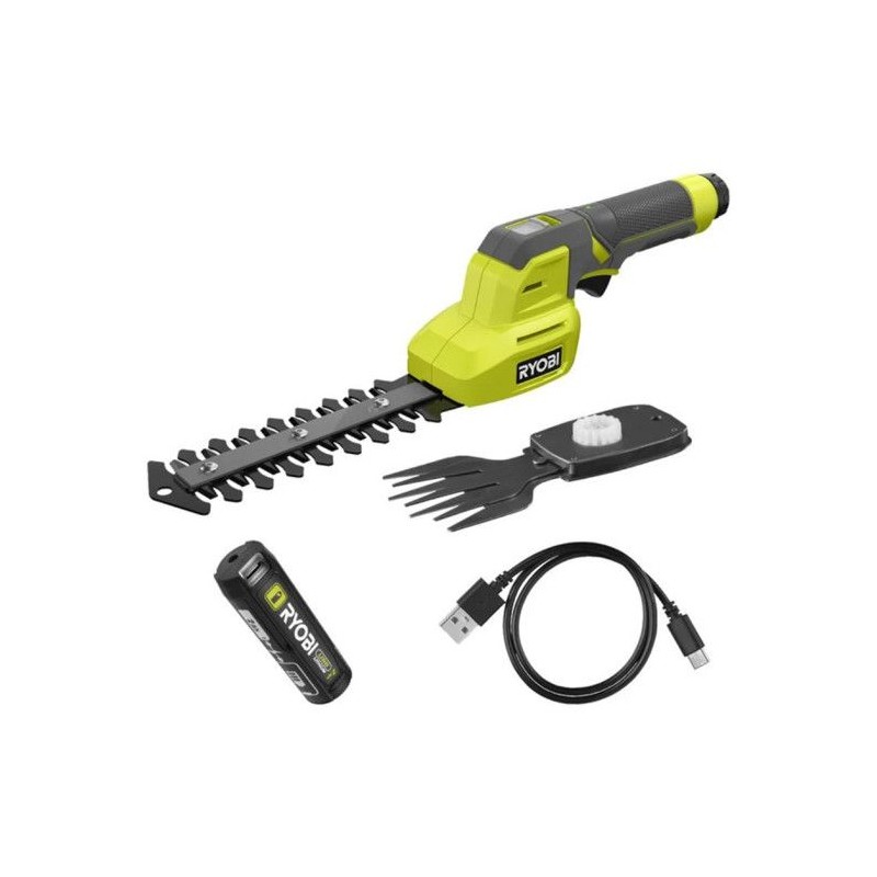 Cisaille a gazon et sculpteur de végétaux - RYOBI - RY4CGSA-120 - 4V