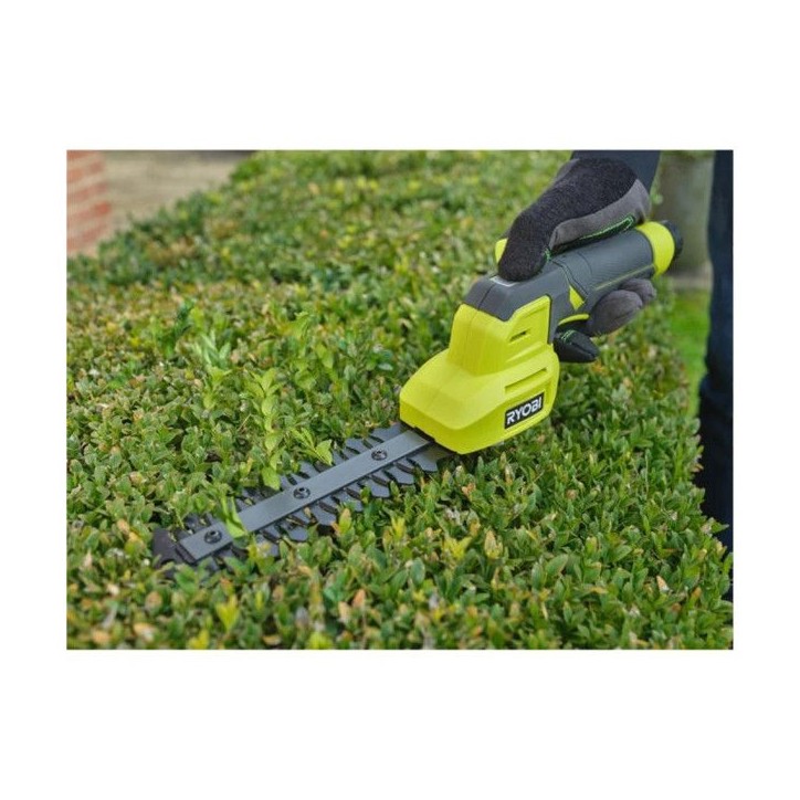 Cisaille a gazon et sculpteur de végétaux - RYOBI - RY4CGSA-120 - 4V - Batterie 2,0Ah - Chargeur inclus Cisaille a gazon et sculpteur de végétaux - RYOBI - RY4CGSA-120 - 4V - Batterie 2,0Ah - Chargeur inclus