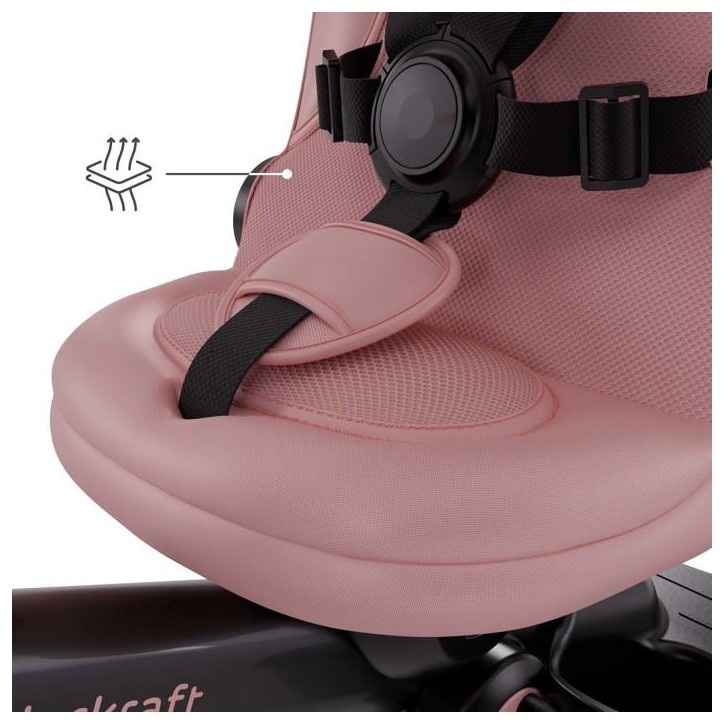 Tricycle Kinderkraft AVEO 2 PLUS évolutif pliable 6 fonctions siege rotatif 360° allongé avec canopy UPF50+ Rose Tricycle Kinderkraft AVEO 2 PLUS évolutif pliable 6 fonctions siege rotatif 360° allongé avec canopy UPF50+ Rose