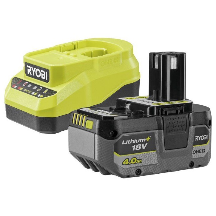 Kit batterie et chargeur - RYOBI - RC18120A-140XG - Lithium+ 18V - Batterie 4,0Ah - Chargeur inclus