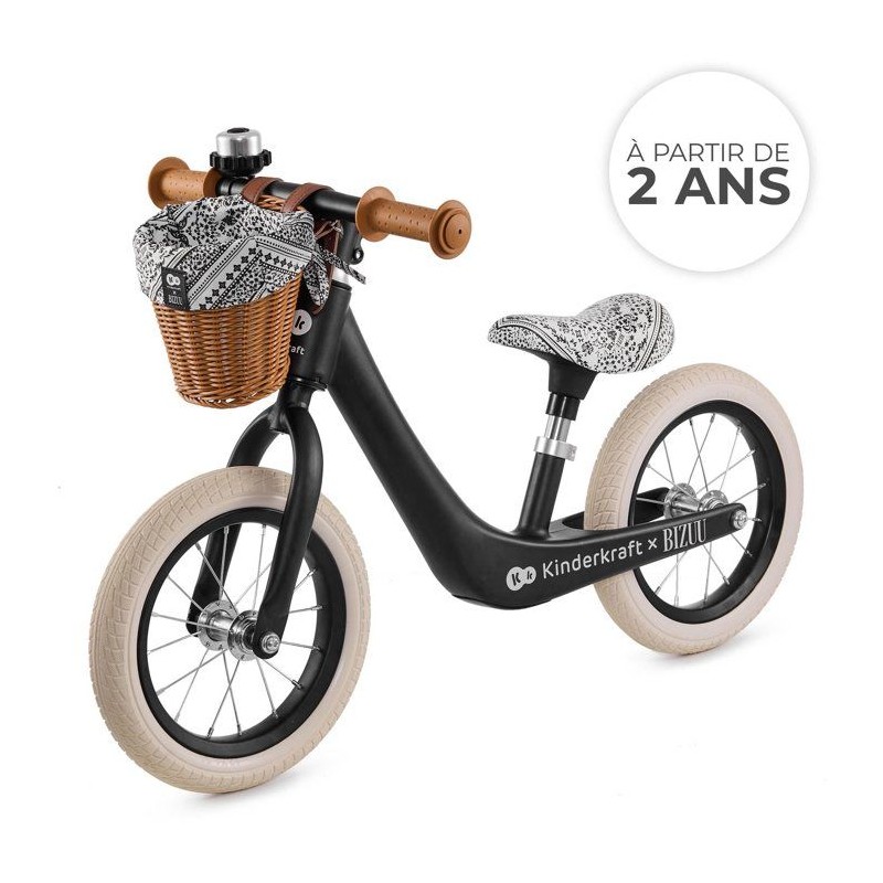 Draisienne - KINDERKRAFT - RAPID 2 - magnésium - léger - noir