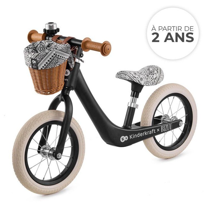 Draisienne - KINDERKRAFT - RAPID 2 - magnésium - léger - noir