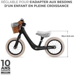 Draisienne - KINDERKRAFT - RAPID 2 - magnésium - léger - noir