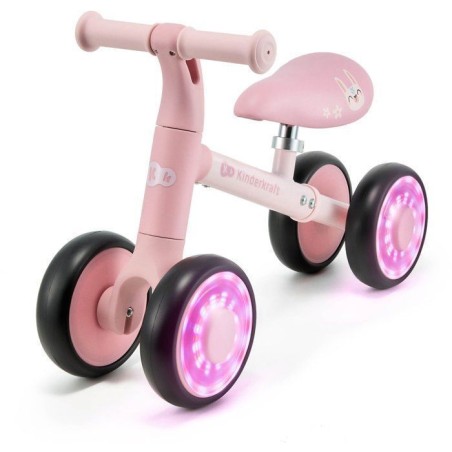 Draisienne Kinderkraft CUTIE FLASH 4 roues LED selle réglable roues E