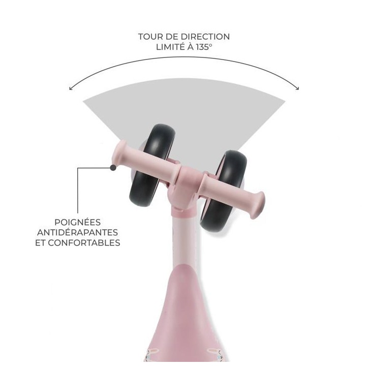 Draisienne Kinderkraft CUTIE FLASH 4 roues LED selle réglable roues EVA ABEC-7 mini vélo enfant Rose Draisienne Kinderkraft CUTIE FLASH 4 roues LED selle réglable roues EVA ABEC-7 mini vélo enfant Rose