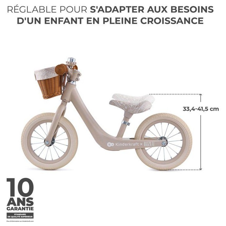 Draisienne - KINDERKRAFT - RAPID 2 - magnésium - léger - désert