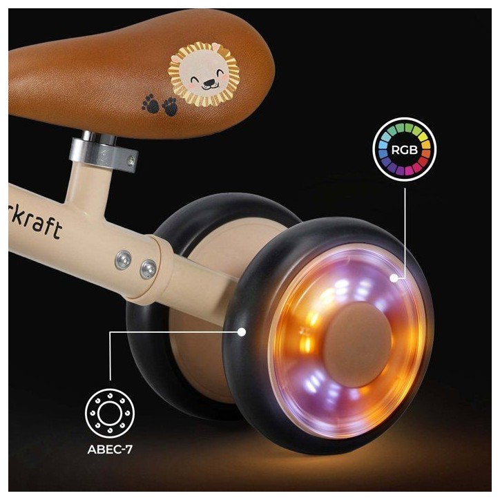 Draisienne - KINDERKRAFT - CUTIE FLASH - 4 roues - LED