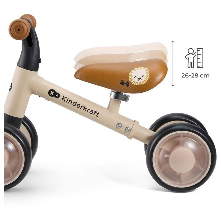 Draisienne - KINDERKRAFT - CUTIE FLASH - 4 roues - LED