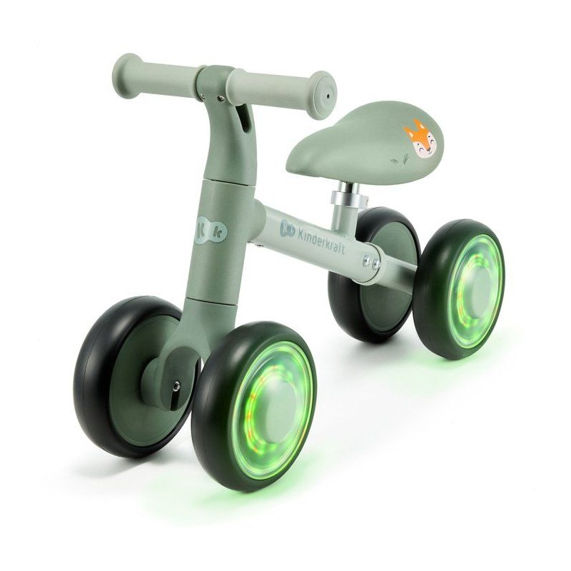 Tricycle - KINDERKRAFT - CUTIE FLASH - 4 roues - LED - vert