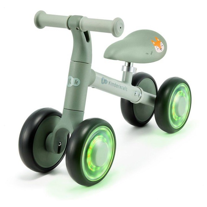 Tricycle - KINDERKRAFT - CUTIE FLASH - 4 roues - LED - vert