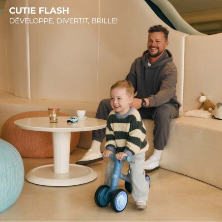Tricycle - KINDERKRAFT - CUTIE FLASH - 4 roues - LED - vert