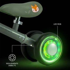 Tricycle - KINDERKRAFT - CUTIE FLASH - 4 roues - LED - vert