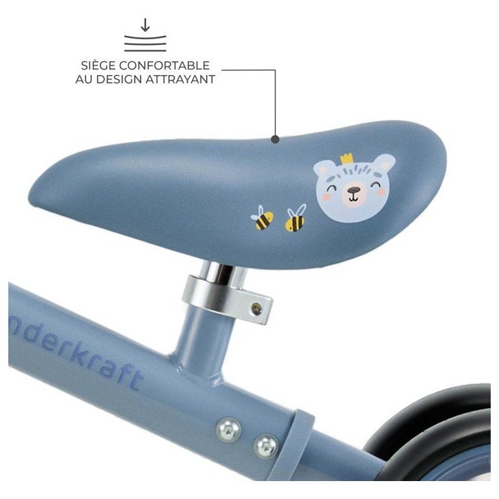 Tricycle - KINDERKRAFT - CUTIE FLASH - 4 roues - LED - bleu